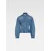 Изогнутая джинсовая куртка цвет: Blue/tabac