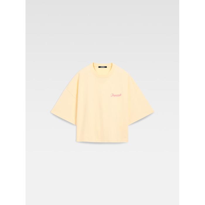 Квадратная футболка с вышивкой цвет: Uni club beige