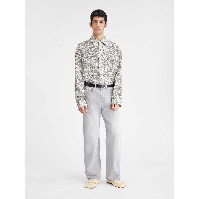 Джинсы с прямыми штанинами цвет: Grey / off-white