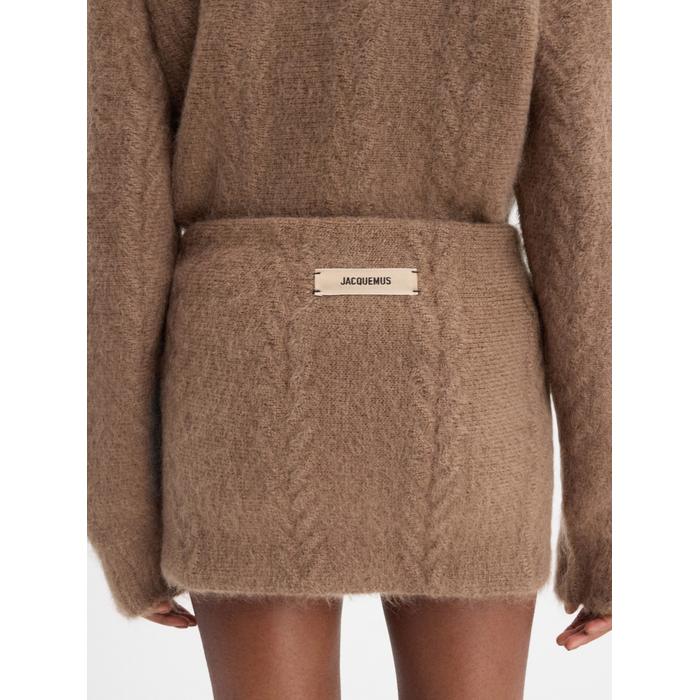 Мини-юбка из мохера цвет: Camel