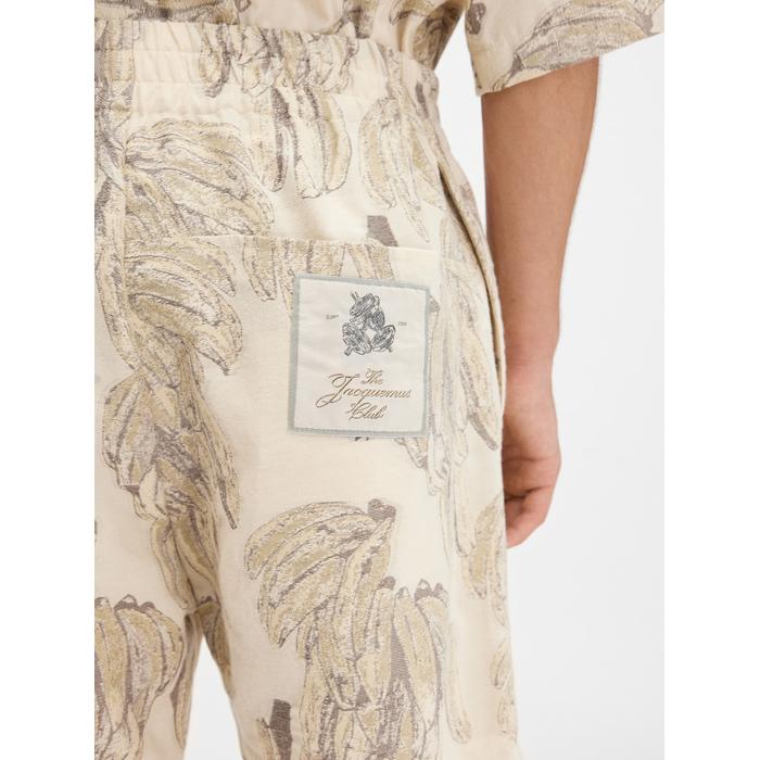 Жаккардовые шорты-бананы цвет: Jacquard banana logo ecru