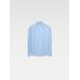 Жаккардовая рубашка с деловым логотипом цвет: Jacquard blue/white