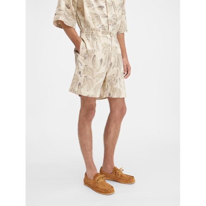 Жаккардовые шорты-бананы цвет: Jacquard banana logo ecru
