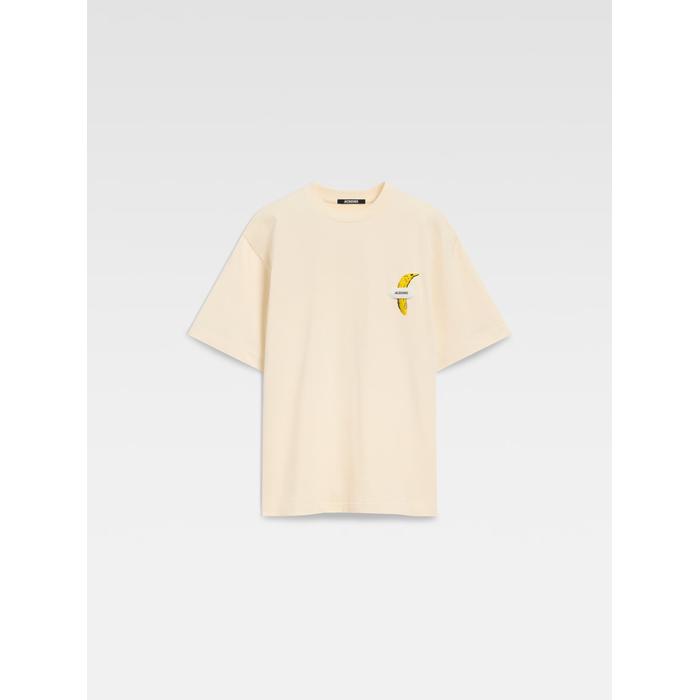 Футболка с логотипом "Банан в крупный рубчик" цвет: Banana patch off-white