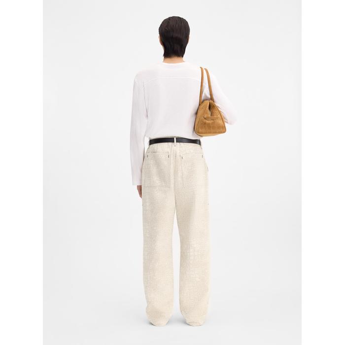 Джинсы с тиснением под крокодила цвет: Croco beige