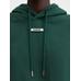 Толстовка с логотипом в крупный рубчик цвет: Dark green 2