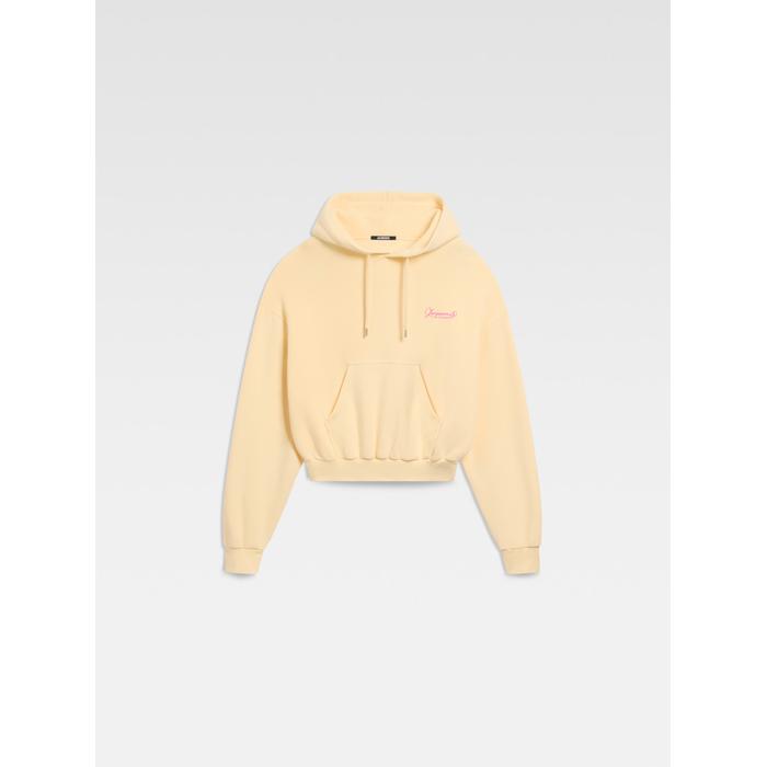 Вышитая толстовка с капюшоном цвет: Uni club beige