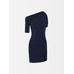 Draped mini dress цвет: Тёмно-синий