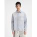 Джинсовая рубашка свободного кроя цвет: Grey / off-white
