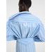 Асимметричное платье-рубашка цвет: Jacquard blue/white