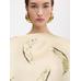 Квадратный топ с банановым принтом цвет: Jacquard bananes yellow