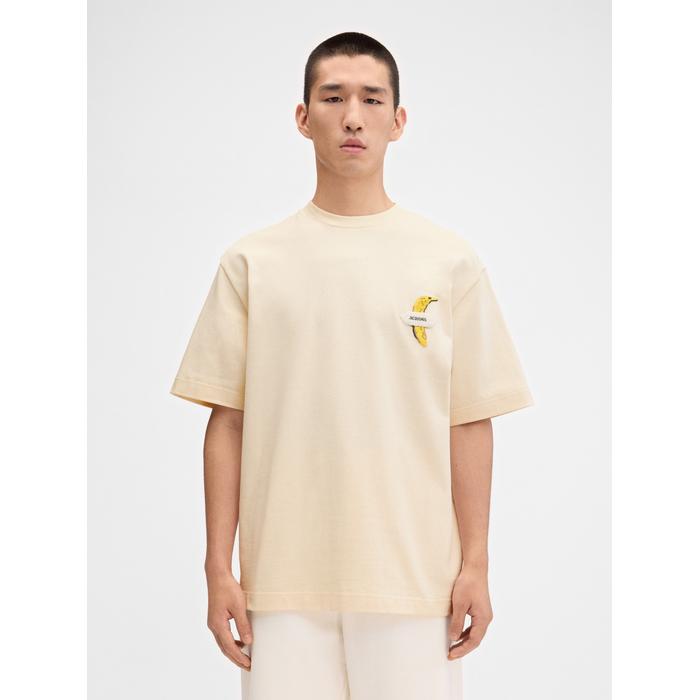 Футболка с логотипом "Банан в крупный рубчик" цвет: Banana patch off-white