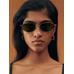Oval aviator sunglasses цвет: Серебристый