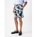 Шорты с волнистым принтом Psyche цвет: Print wavy psyche logo blue/black