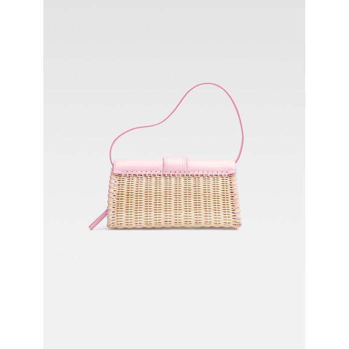 Wicker flap bag цвет: Pale pink