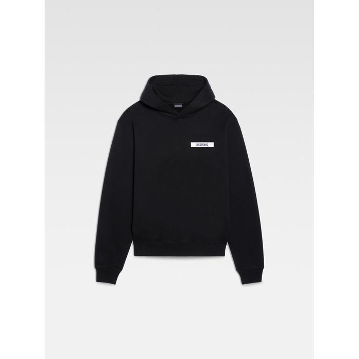 Grosgrain logo hoodie цвет: Чёрный