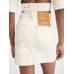 Асимметричная мини-джинсовая юбка цвет: Off-white/tabac