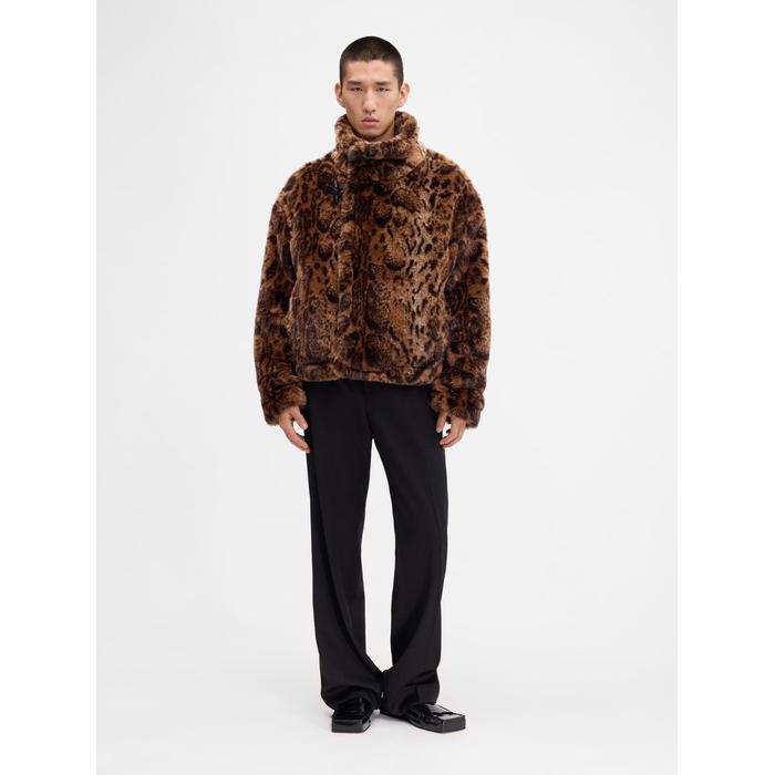 Куртка из искусственного леопарда цвет: Leopard