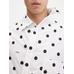 Асимметричная рубашка цвет: Jacquard dots logo black/white