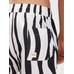 Плавательные шорты с художественным принтом "Зебра" цвет: Print zebra arty white black