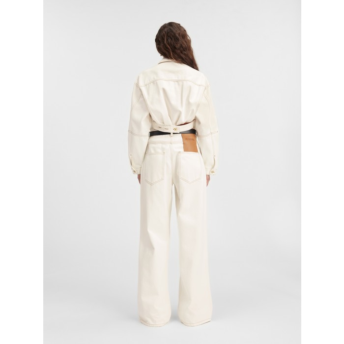 Джинсы оверсайз цвет: Off-white/tabac