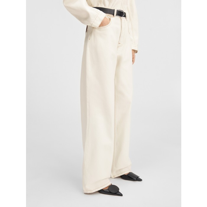 Джинсы оверсайз цвет: Off-white/tabac