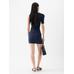 Draped mini dress цвет: Тёмно-синий