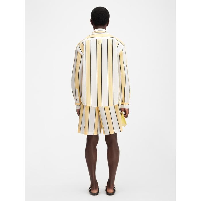 Рубашка в полоску цвет: Print stripes white/yellow/black
