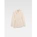 Асимметричная рубашка в полоску цвет: Jacquard business big logo stripes beige/white