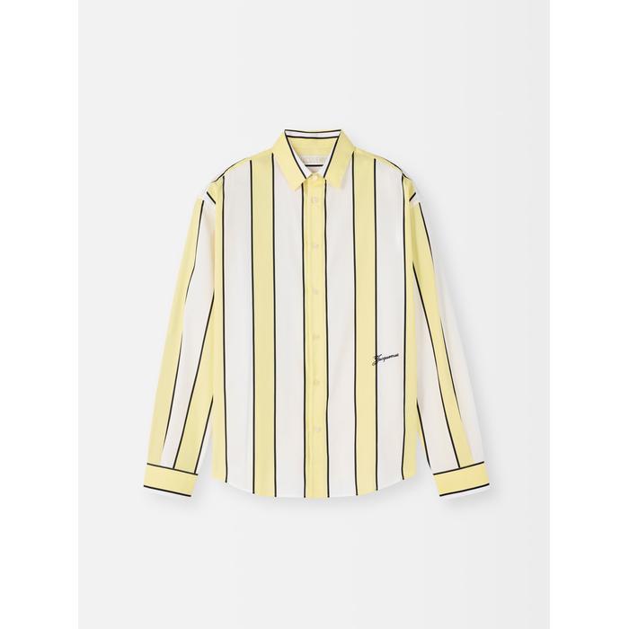 Рубашка в полоску цвет: Print stripes white/yellow/black