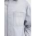 Джинсовая рубашка свободного кроя цвет: Grey / off-white