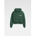Толстовка на молнии с логотипом в крупный рубчик цвет: Dark green 2