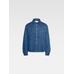 Джинсовая рубашка с пышными рукавами поверх рубашки цвет: Print blue stripes