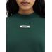 Футболка с логотипом в крупный рубчик цвет: Dark green 2