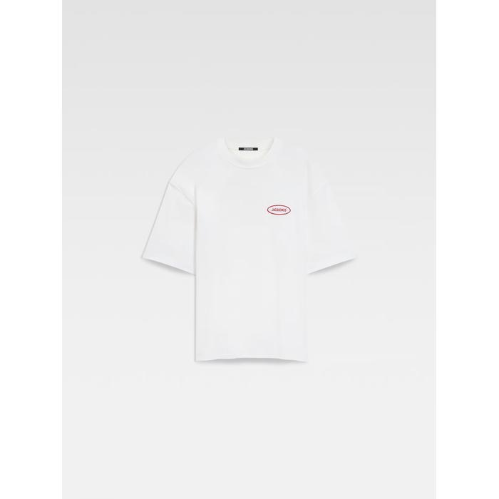 Футболка с нашивкой с логотипом цвет: Station patch white