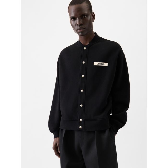 Grosgrain logo cardigan цвет: Чёрный