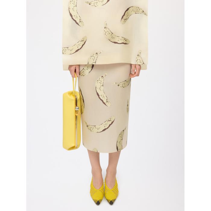 Banana print pencil skirt цвет: Jacquard bananes yellow
