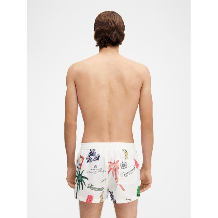 Купальник с принтом цвет: Off-white & printed patch