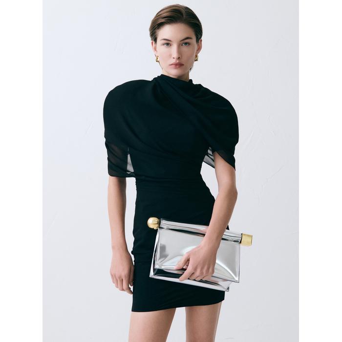 Take-out clutch цвет: Серебристый