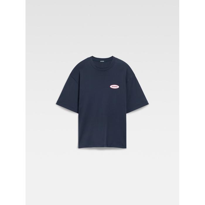 Футболка с нашивкой с логотипом цвет: Station patch navy