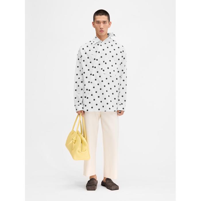 Асимметричная рубашка цвет: Jacquard dots logo black/white