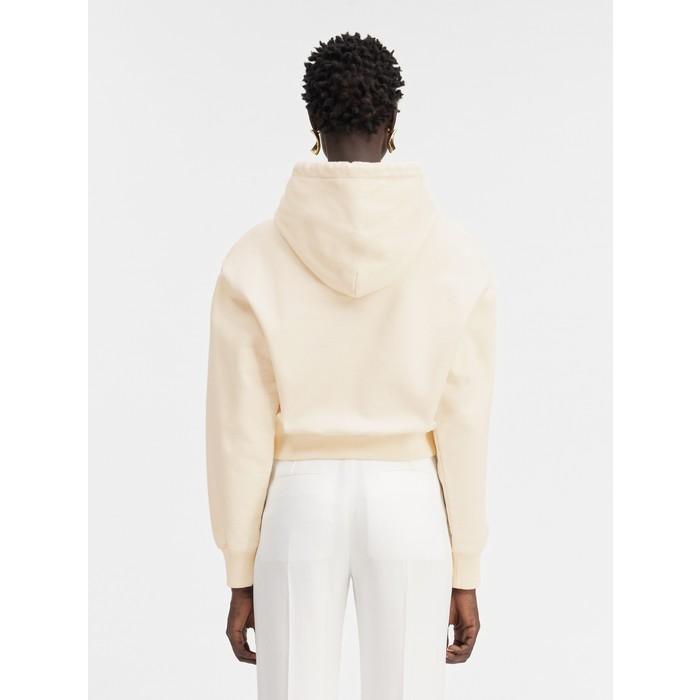 Grosgrain logo hoodie цвет: Светло-бежевый