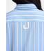 Жаккардовая рубашка в полоску цвет: Jacquard blue/white