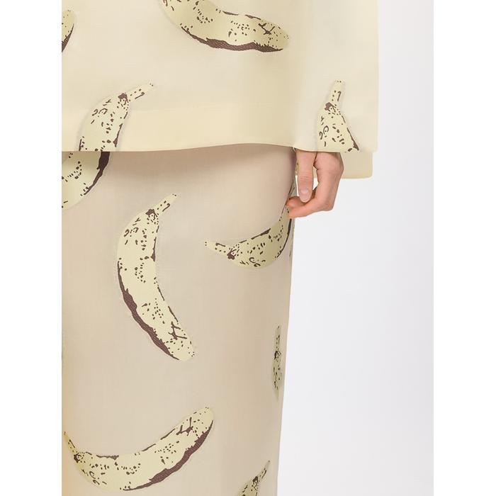 Banana print pencil skirt цвет: Jacquard bananes yellow