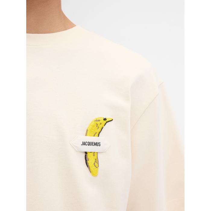 Футболка с логотипом "Банан в крупный рубчик" цвет: Banana patch off-white