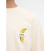 Футболка с логотипом "Банан в крупный рубчик" цвет: Banana patch off-white