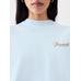 Boxy embroidered t-shirt цвет: Uni club blue