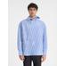 Асимметричная рубашка цвет: Jacquard blue/white