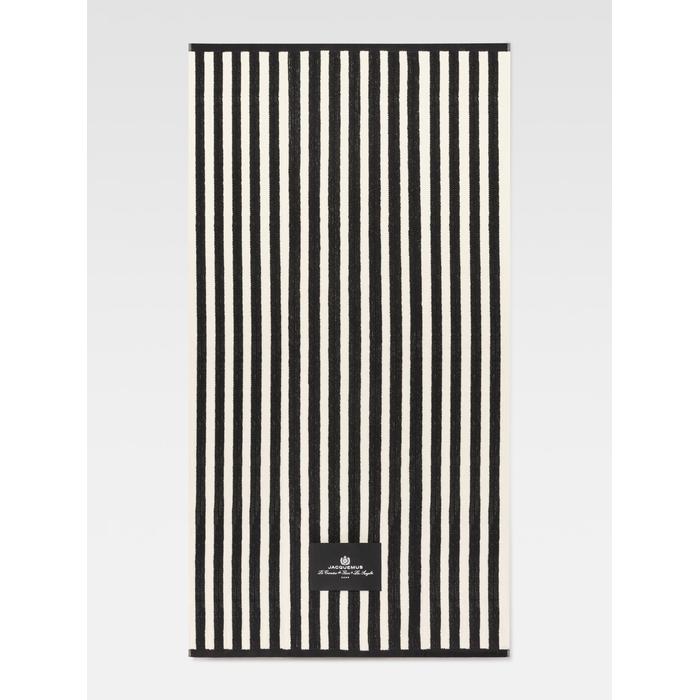Полосатое полотенце Jacquemus Cruise цвет: Print sunshade stripes beige/black