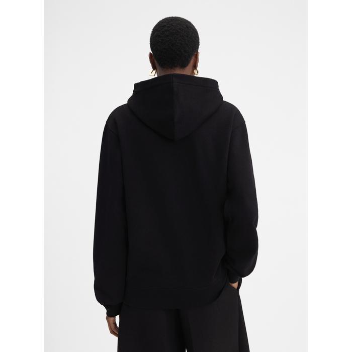 Grosgrain logo hoodie цвет: Чёрный